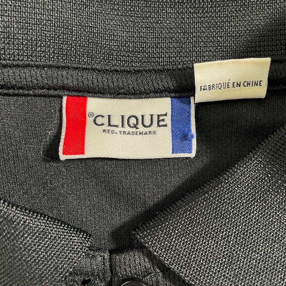 Lexus Embroidered Logo Clique Black Pique Polo Shirt Women's MEDIUM - Picture 9 of 12